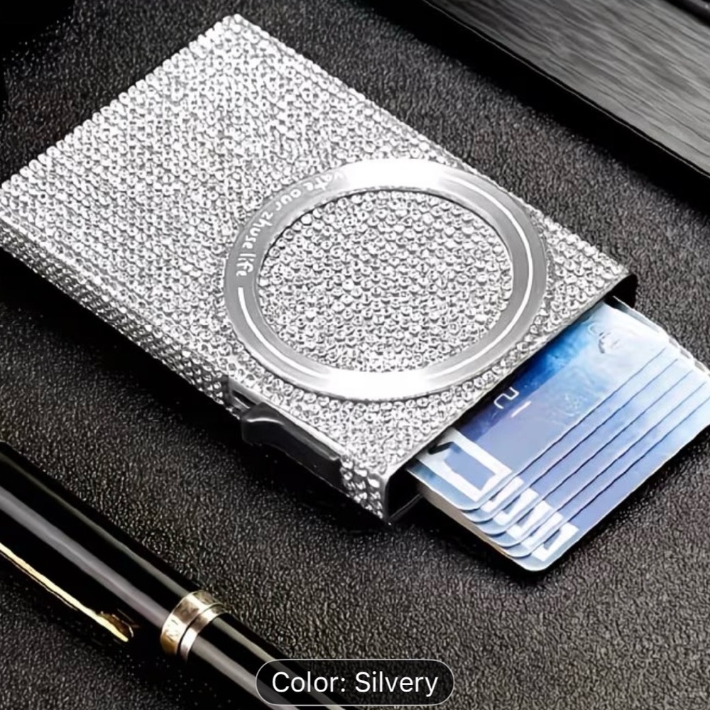 Silver Anti-Theft Card Holder - Picture 2 of 6